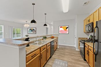 Open concept kitchen